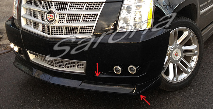 Custom Cadillac Escalade  SUV/SAV/Crossover Front Add-on Lip (2012 - 2014) - $390.00 (Part #CD-008-FA)